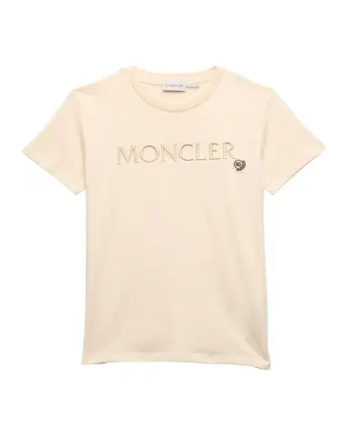 Moncler Girl's Embroidered Logo-Print T-Shirt | Thumbnail 1 Moncler Girl's Embroidered Logo-Print T-Shirt | Thumbnail 1