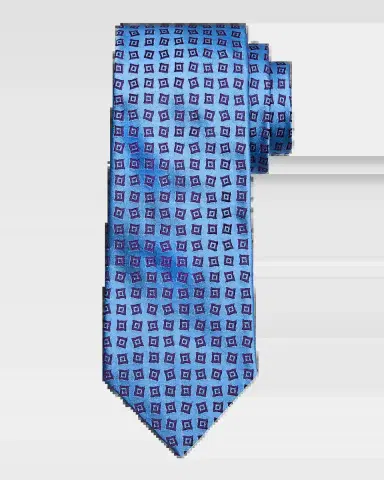 Charvet Men's Geometric Square Silk Tie | Thumbnail 2