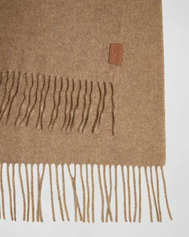 Loewe Fringed Cashmere Scarf | Thumbnail 4 Loewe Fringed Cashmere Scarf | Thumbnail 4