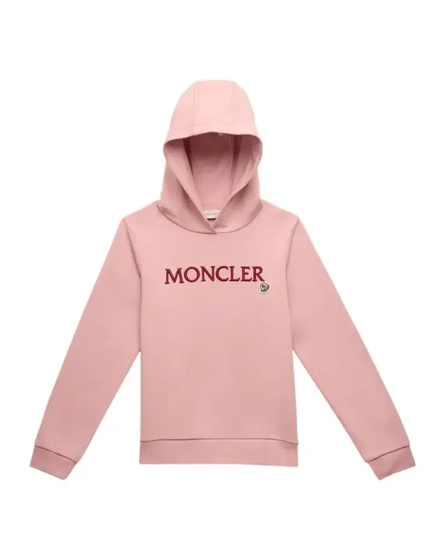 Moncler Girl 's Embroidered Logo-Print Hoodie