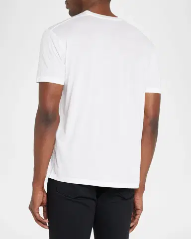 TOM FORD Men 's Lyocell-Cotton Crewneck T-Shirt | Thumbnail 4