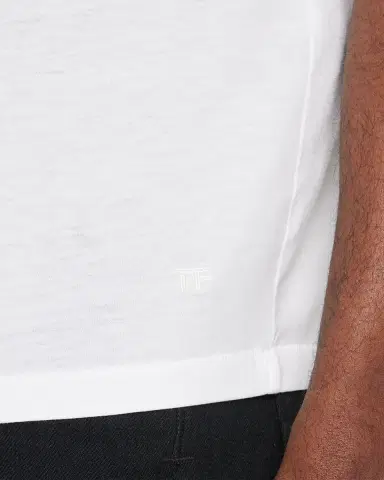 TOM FORD Men 's Lyocell-Cotton Crewneck T-Shirt | Thumbnail 5