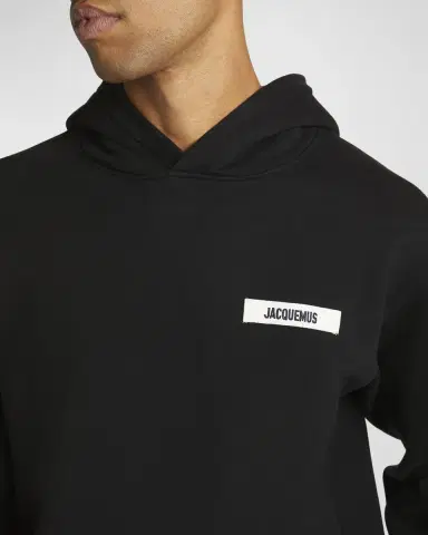 Jacquemus Men's Grosgrain Logo Hoodie | Thumbnail 5 Jacquemus Men's Grosgrain Logo Hoodie | Thumbnail 5
