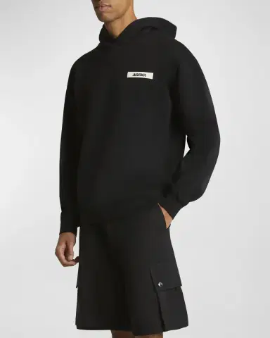 Jacquemus Men's Grosgrain Logo Hoodie | Thumbnail 6 Jacquemus Men's Grosgrain Logo Hoodie | Thumbnail 6