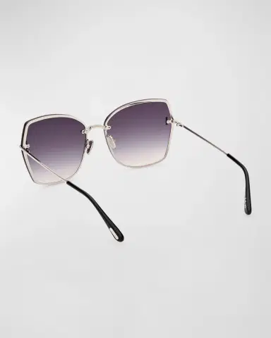TOM FORD Nickie Metal Butterfly Sunglasses | Thumbnail 2