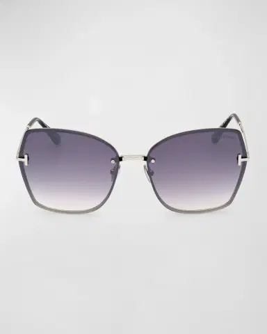 TOM FORD Nickie Metal Butterfly Sunglasses | Thumbnail 3