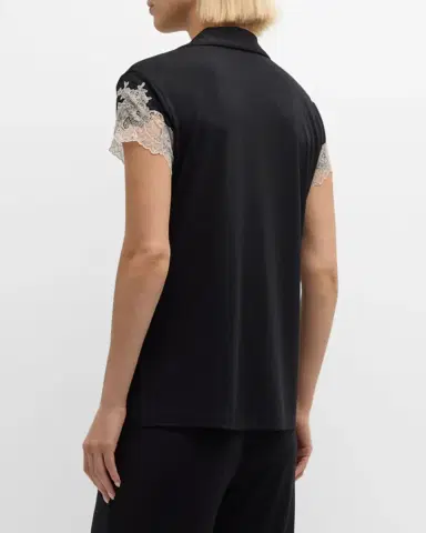 Natori Luxe Shangri-La Short-Sleeve Pajama Set | Thumbnail 3 Natori Luxe Shangri-La Short-Sleeve Pajama Set | Thumbnail 3