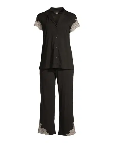Natori Luxe Shangri-La Short-Sleeve Pajama Set | Thumbnail 1 Natori Luxe Shangri-La Short-Sleeve Pajama Set | Thumbnail 1