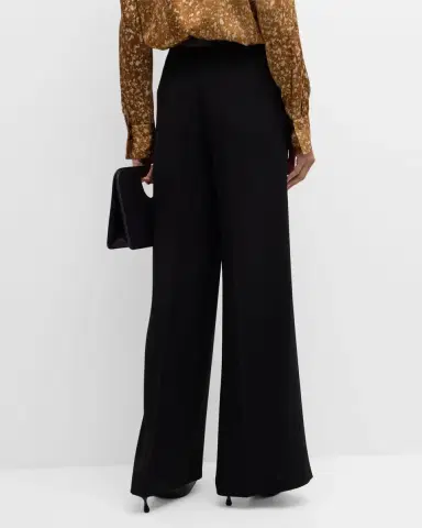Lafayette 148 New York Thames Wide-Leg Crepe Pants | Thumbnail 3