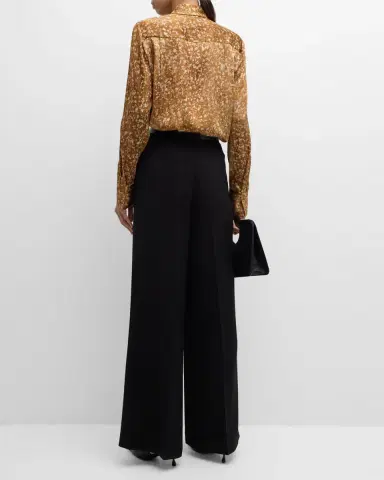 Lafayette 148 New York Thames Wide-Leg Crepe Pants | Thumbnail 6