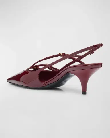 Miu Miu Patent Buckle-Trio Slingback Pumps | Thumbnail 4 Miu Miu Patent Buckle-Trio Slingback Pumps | Thumbnail 4