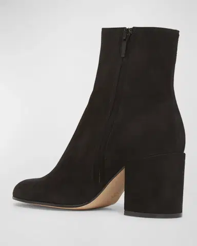 Gianvito Rossi Joelle Suede Block-Heel Booties | Thumbnail 3 Gianvito Rossi Joelle Suede Block-Heel Booties | Thumbnail 3