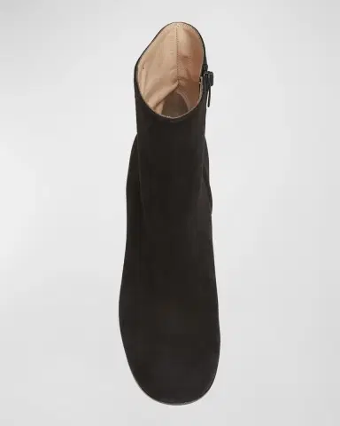 Gianvito Rossi Joelle Suede Block-Heel Booties | Thumbnail 4 Gianvito Rossi Joelle Suede Block-Heel Booties | Thumbnail 4