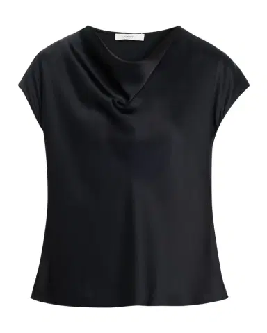 Vince Cowl-Neck Cap-Sleeve Satin Blouse | Thumbnail 1