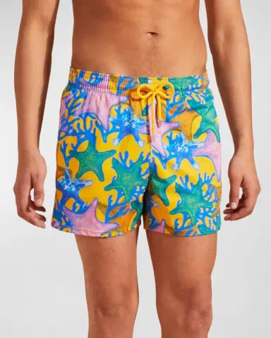 Vilebrequin Men's Glowed Star Swim Shorts | Thumbnail 2