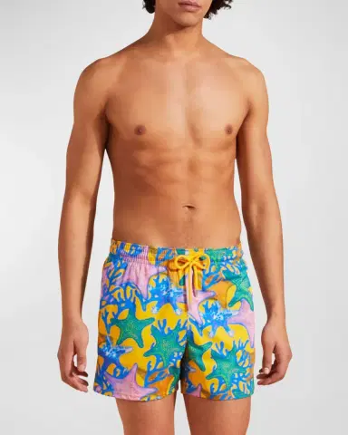 Vilebrequin Men's Glowed Star Swim Shorts | Thumbnail 3