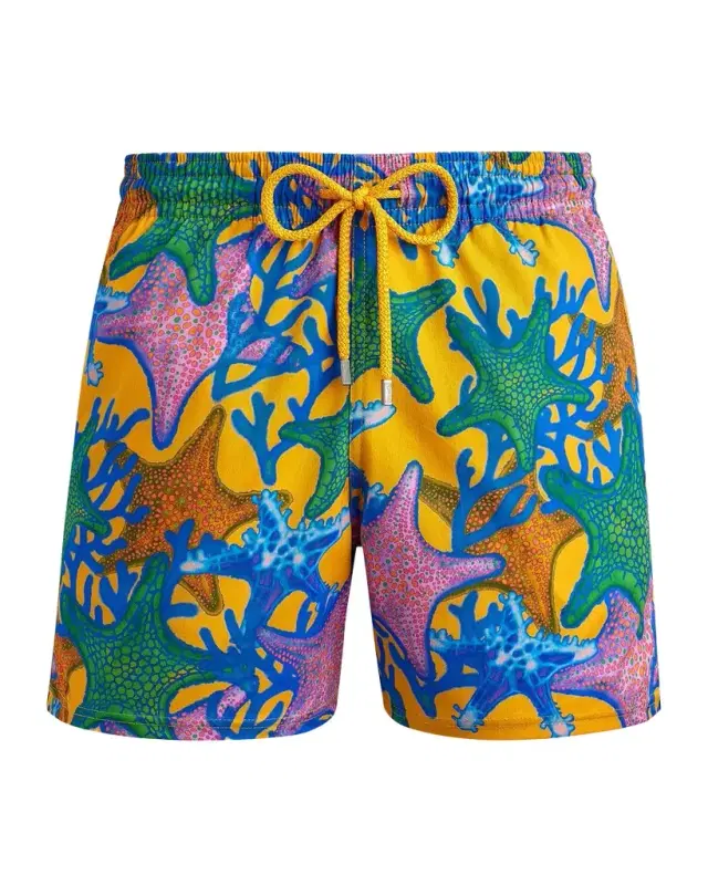 Vilebrequin Men's Glowed Star Swim Shorts