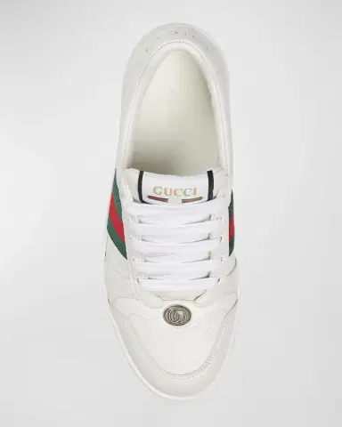 Gucci GG Embossed Leather Low-Top Sneakers | Thumbnail 4