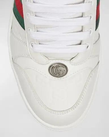 Gucci GG Embossed Leather Low-Top Sneakers | Thumbnail 5