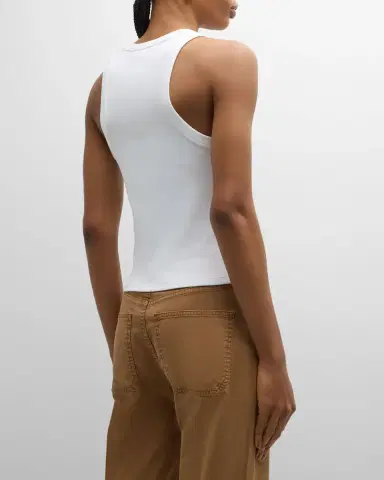 Veronica Beard Jordyn Cropped Tank Top | Thumbnail 3