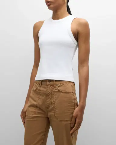 Veronica Beard Jordyn Cropped Tank Top | Thumbnail 4