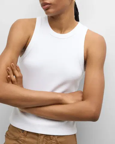 Veronica Beard Jordyn Cropped Tank Top | Thumbnail 7