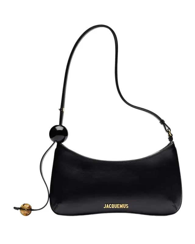 Jacquemus Le Bisou Perle Leather Shoulder Bag