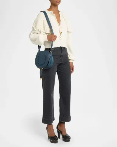 Chloé Marcie Medium Slim Crossbody Bag in Grained Calfskin | Thumbnail 5 Chloé Marcie Medium Slim Crossbody Bag in Grained Calfskin | Thumbnail 5