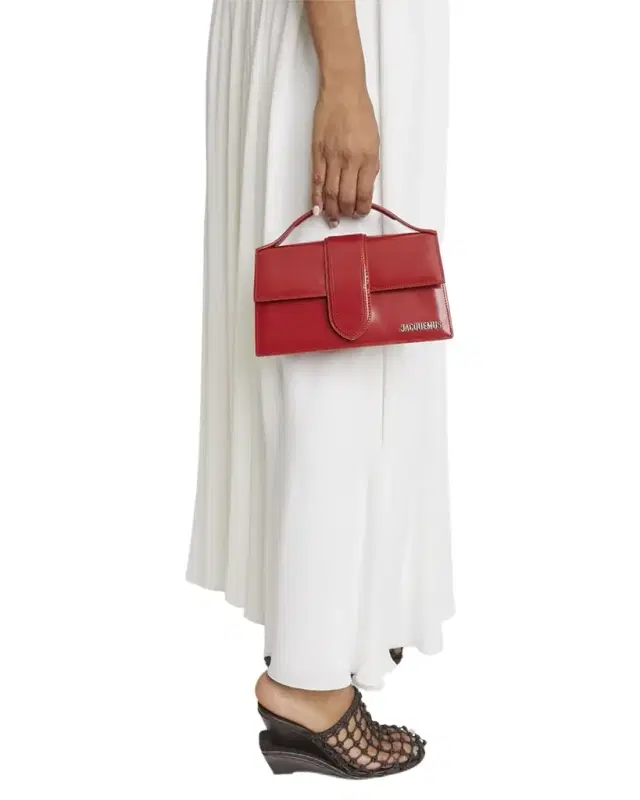 Le Grand Bambino Leather Top Handle Flap Bag