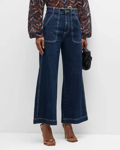 Ramy Brook Theodora Cropped Wide-Leg Jeans | Thumbnail 4 Ramy Brook Theodora Cropped Wide-Leg Jeans | Thumbnail 4