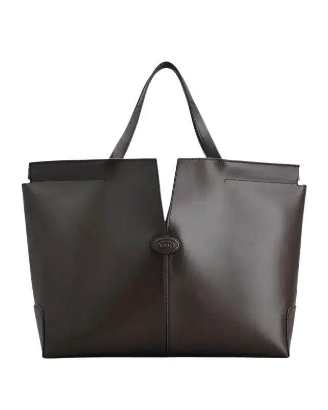Medium Leather Di Folio Tote Bag