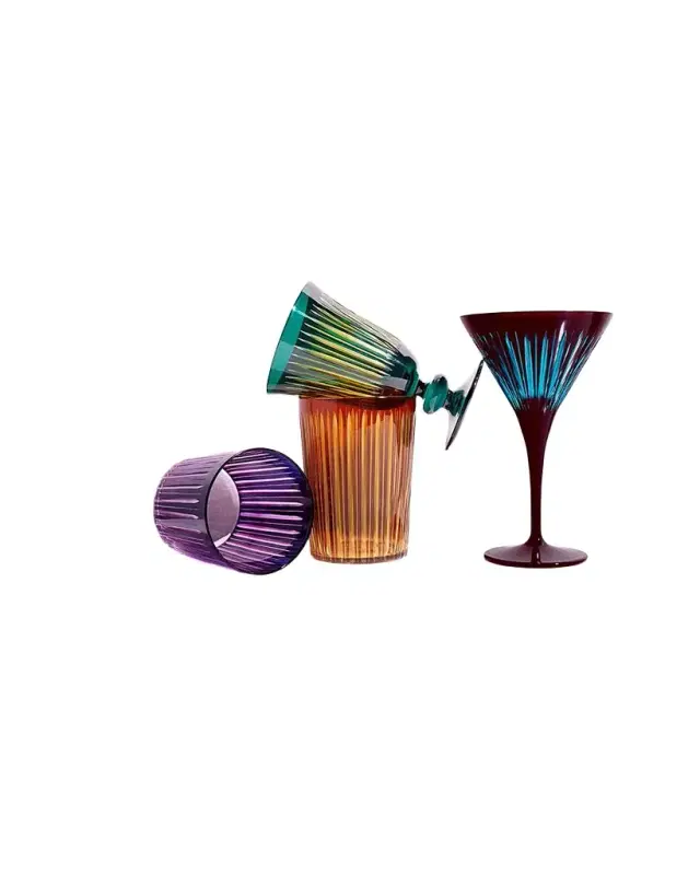 L 'Objet Prism Martini Glasses, Set of 4