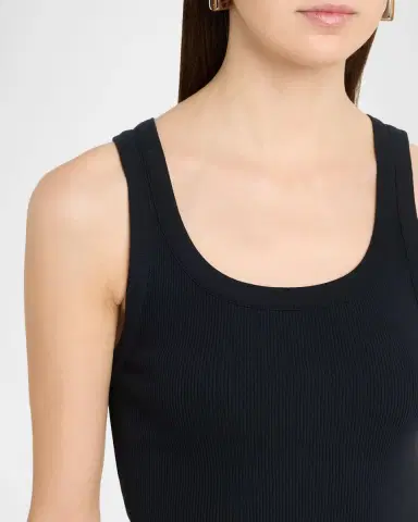 Vince Scoop-Neck Ribbed Tank Top | Thumbnail 5