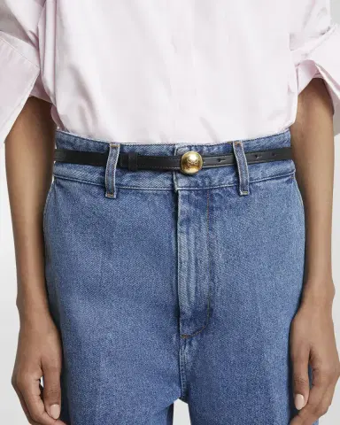 Loewe Smooth Leather Skinny Belt | Thumbnail 2