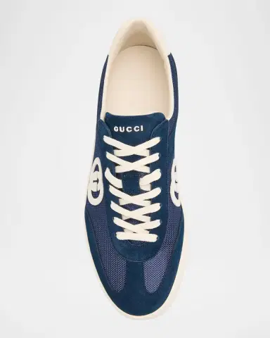 Gucci Men's G75 Canvas and Suede T-Toe Low-Top Sneakers | Thumbnail 5 Gucci Men's G75 Canvas and Suede T-Toe Low-Top Sneakers | Thumbnail 5