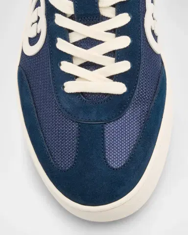Gucci Men's G75 Canvas and Suede T-Toe Low-Top Sneakers | Thumbnail 6 Gucci Men's G75 Canvas and Suede T-Toe Low-Top Sneakers | Thumbnail 6