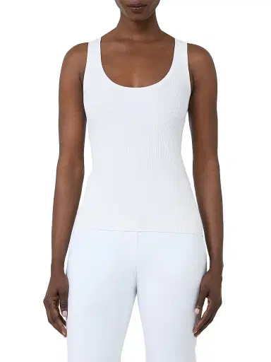 Max Mara Women's Viscose Blend Yarn Top - Optical White - Size Large | Thumbnail 3 Max Mara Women's Viscose Blend Yarn Top - Optical White - Size Large | Thumbnail 3