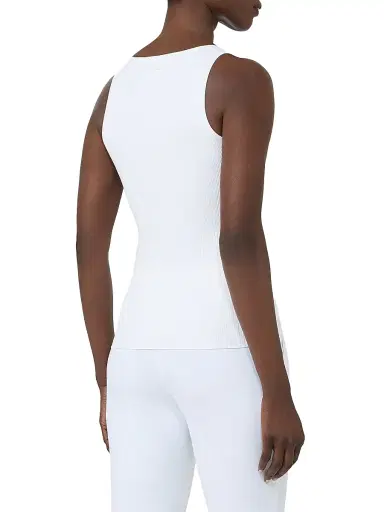 Max Mara Women's Viscose Blend Yarn Top - Optical White - Size Large | Thumbnail 4 Max Mara Women's Viscose Blend Yarn Top - Optical White - Size Large | Thumbnail 4