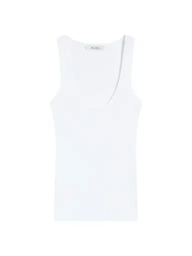 Max Mara Women's Viscose Blend Yarn Top - Optical White - Size Large | Thumbnail 1 Max Mara Women's Viscose Blend Yarn Top - Optical White - Size Large | Thumbnail 1