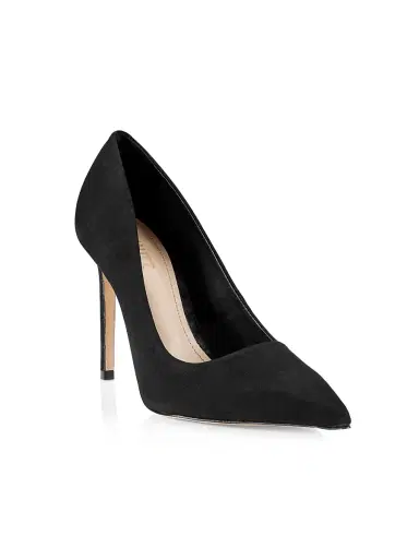 Schutz Women's Lou Pointed-Toe Nubuck Pumps | Thumbnail 2