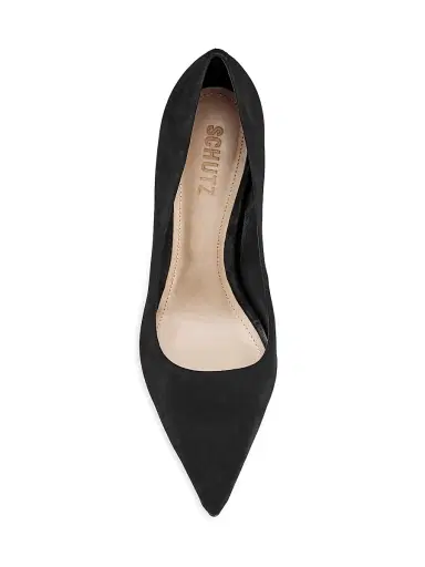 Schutz Women's Lou Pointed-Toe Nubuck Pumps | Thumbnail 5
