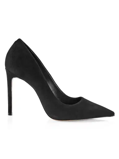 Schutz Women's Lou Pointed-Toe Nubuck Pumps | Thumbnail 1