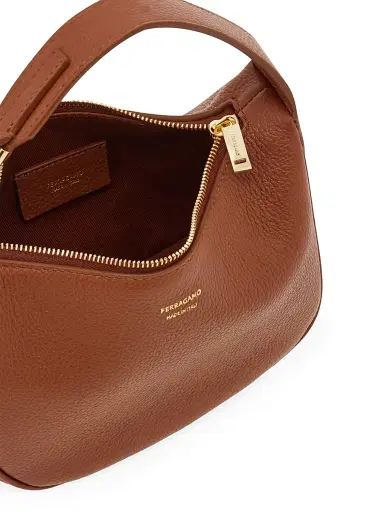 Ferragamo Women's Mini Gancini Leather Top Handle Bag | Thumbnail 5