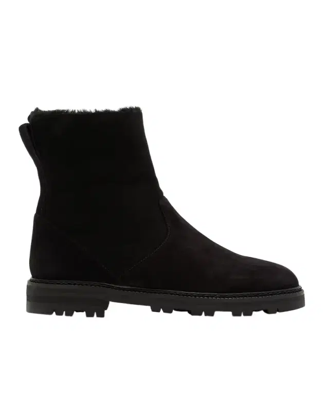 Manolo Blahnik Tomosa Suede Cozy Ankle Booties