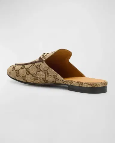 Gucci Princetown GG Canvas Bit Loafer Mules | Thumbnail 4