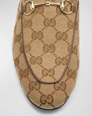 Gucci Princetown GG Canvas Bit Loafer Mules | Thumbnail 7