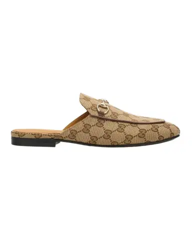 Gucci Princetown GG Canvas Bit Loafer Mules | Thumbnail 1