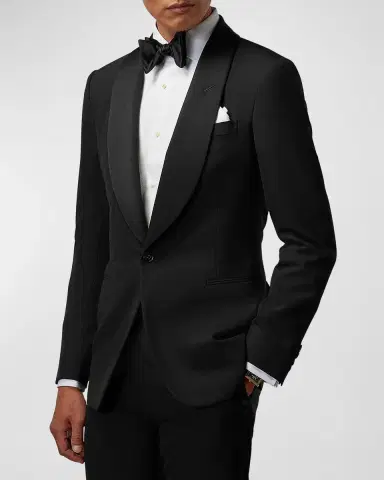 Ralph Lauren Purple Label Men's Gregory Hand-Tailored Wool Shawl Tuxedo | Thumbnail 3 Ralph Lauren Purple Label Men's Gregory Hand-Tailored Wool Shawl Tuxedo | Thumbnail 3