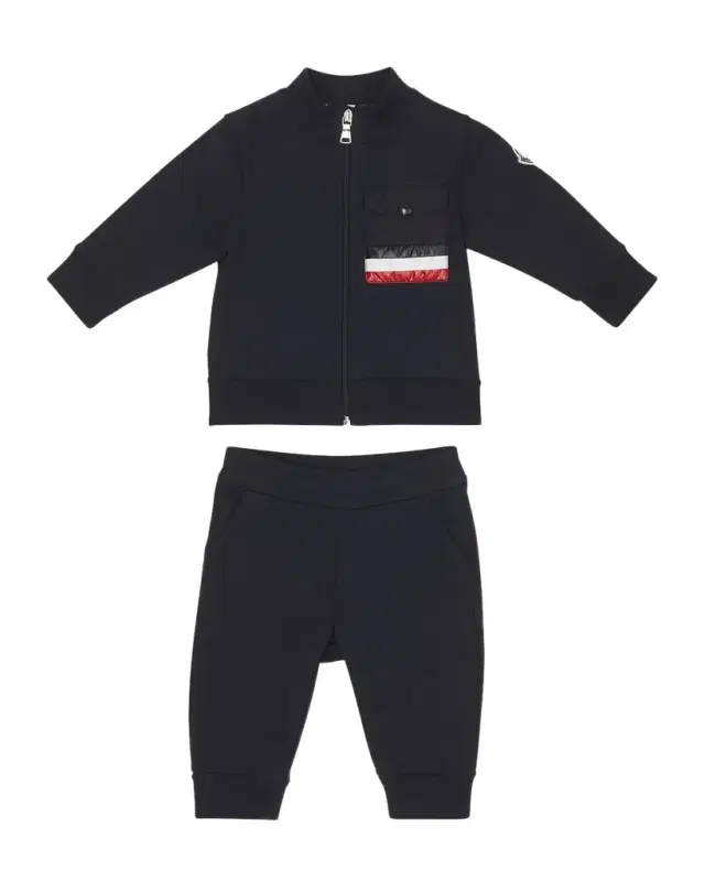 Boy 's Tri-Stripe Two-Piece Set, Size 3M-3