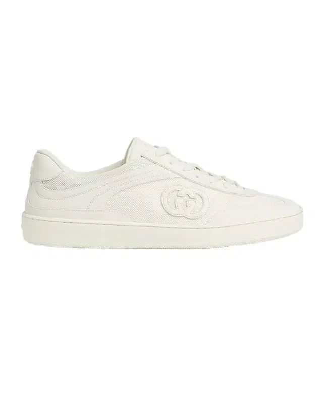 Men 's G75 Canvas and Suede T-Toe Low-Top Sneakers